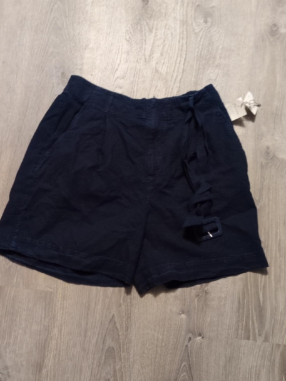 A New Day Blue shorts With Belt Size Large